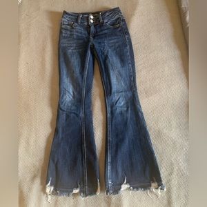 Kancan high rise flare jeans size 10 youth